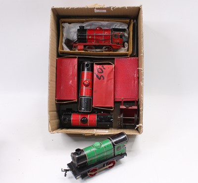 Lot 356 - Four Hornby M1 clockwork 0-4-0 locos but only...
