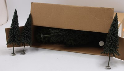 Lot 358 - A large box of trees suitable for an O gauge...