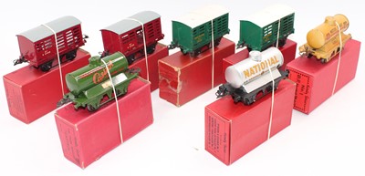 Lot 367 - Seven Hornby goods/tank wagons: National...