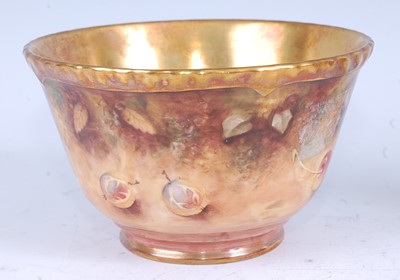 Lot 2038 - A Royal Worcester porcelain sugar bowl,...