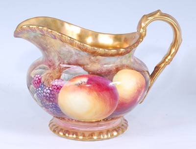 Lot 2039 - A Royal Worcester porcelain cream jug,...