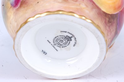 Lot 2039 - A Royal Worcester porcelain cream jug,...