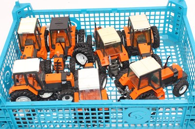 Lot 1517 - Seven Britains Renault, orange and brown...