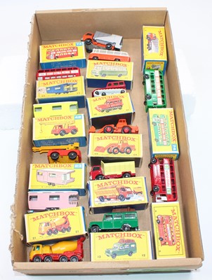 Lot 1636 - 13 various boxed Matchbox Lesney 1-75's later...