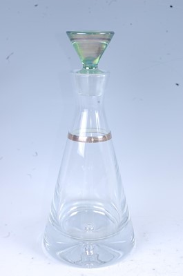 Lot 2220 - A contemporary clear glass decanter, of...
