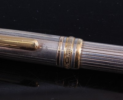 Lot 2402 - A Mont Blanc silver cased Meisterstuck...