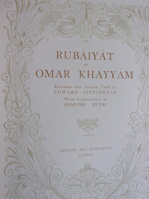 Lot 2014 - FITZGERALD, EDWARD. Rubaiyat of Omar Khayyam....