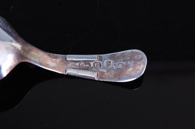 Lot 2098 - A George IV silver caddy spoon, having a shell...