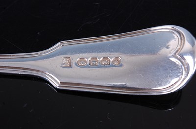 Lot 2106 - A George IV silver stilton scoop, in the...