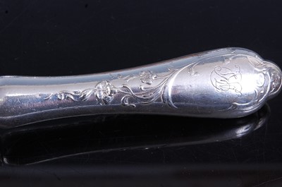 Lot 2109 - An early Victorian silver stilton scoop,...