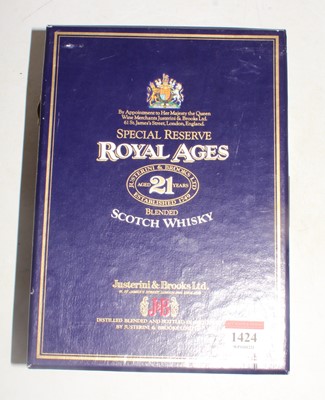 Lot 1424 - Royal Ages 21 year old special reserve blended...