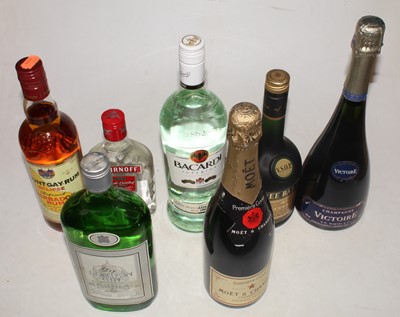 Lot 1502 - Mixed lot, to include Bacardi Superior rum,...