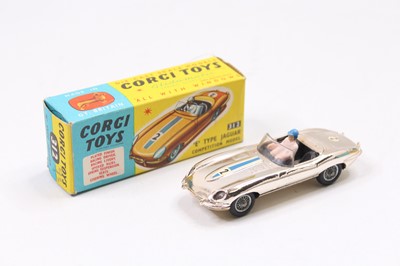 Lot 2058 - Corgi Toys No. 312 Jaguar E type Competition...