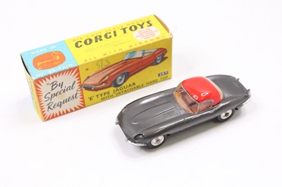 Lot 2059 - Corgi Toys No. 307 E-type Jaguar E Type with...