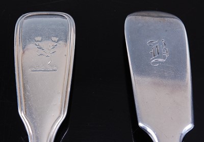 Lot 2112 - A set of four Edwardian silver dessert spoons,...