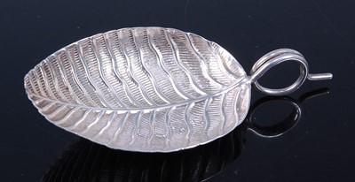 Lot 2117 - A George III silver caddy spoon, the bowl in...