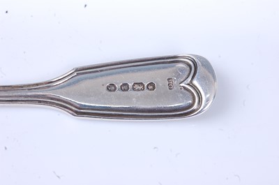 Lot 2118 - A Victorian silver mustard spoon, in the...