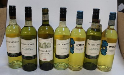 Lot 1218 - Assorted white table wines, to include Jacob's...