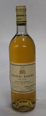 Lot 1222 - Château Rahoul, 1987, Graves, twelve bottles