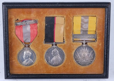 Lot 210 - A trio of medals to include George V Imperial...