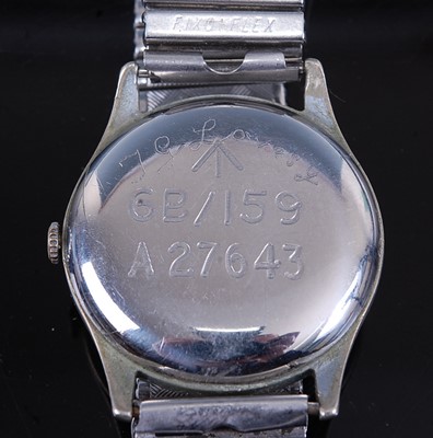 Lot 229 - An Omega R.A.F. pilots steel cased wristwatch,...