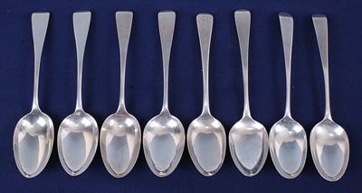 Lot 2083 - A set of four Victorian silver tablespoons, in...