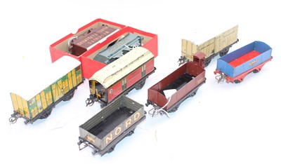 Lot 397 - Collection of 8 French Hornby Pre-War Wagons...