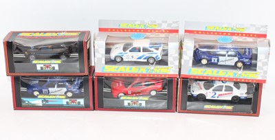 Lot 1440 - Scalextric group of 6 Ford models to include,...