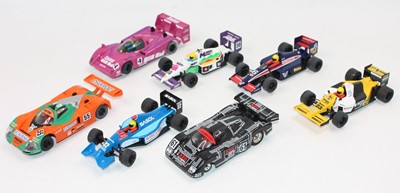 Lot 1447 - Group of 6 SCX Formula 1 and Le Mans slot cars...