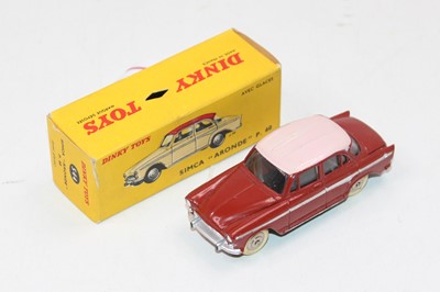 Lot 1886 - French Dinky Toys, 544 Simca Aronde P60, brick...