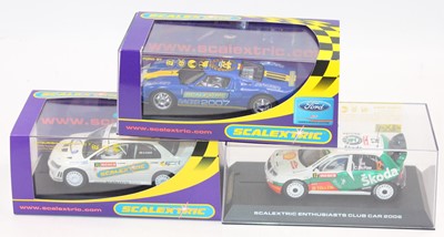 Lot 1449 - 3 boxed National Scalextric Collector Club...