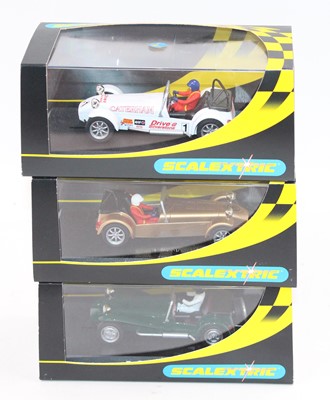 Lot 1450 - 3 Scalextric cars to include, C2230 Lotus 7 in...