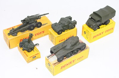 Lot 1699 - French Dinky Toys Boxed Military-Diecast Group,...