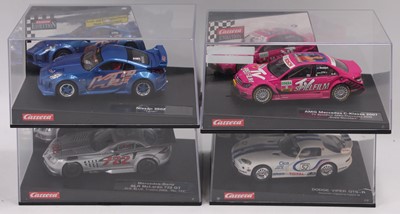 Lot 1459 - 4 boxed Carrera 1/32 scale slot cars including,...