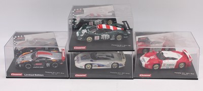 Lot 1460 - 4 boxed Carrera 1/32 scale Porsche 911 GT1...