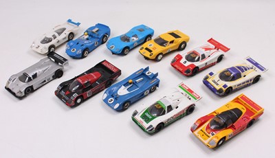 Lot 1467 - 11 various unboxed Scalextric slot cars...