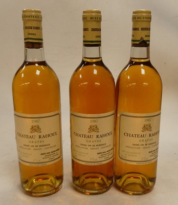 Lot 1252 - Château Rahoul, 1987, Graves, three bottles
