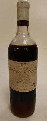 Lot 1258 - Château Climens, 1961 1er cru, Haut-Barsac,...
