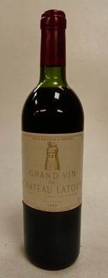 Lot 1085 - Château Latour, 1982, Pauillac, one bottle