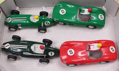 Lot 1471 - 4 unboxed Scalextric slot cars consisting of...