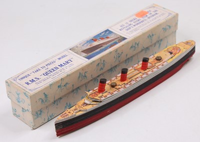 Lot 1483 - Chad Valley "Take to Pieces" Model of the RMS...