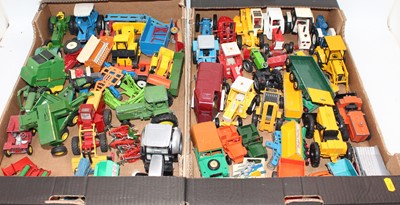 Lot 1540 - 2 trays of mixed Britains, ERTL, Matchbox and...