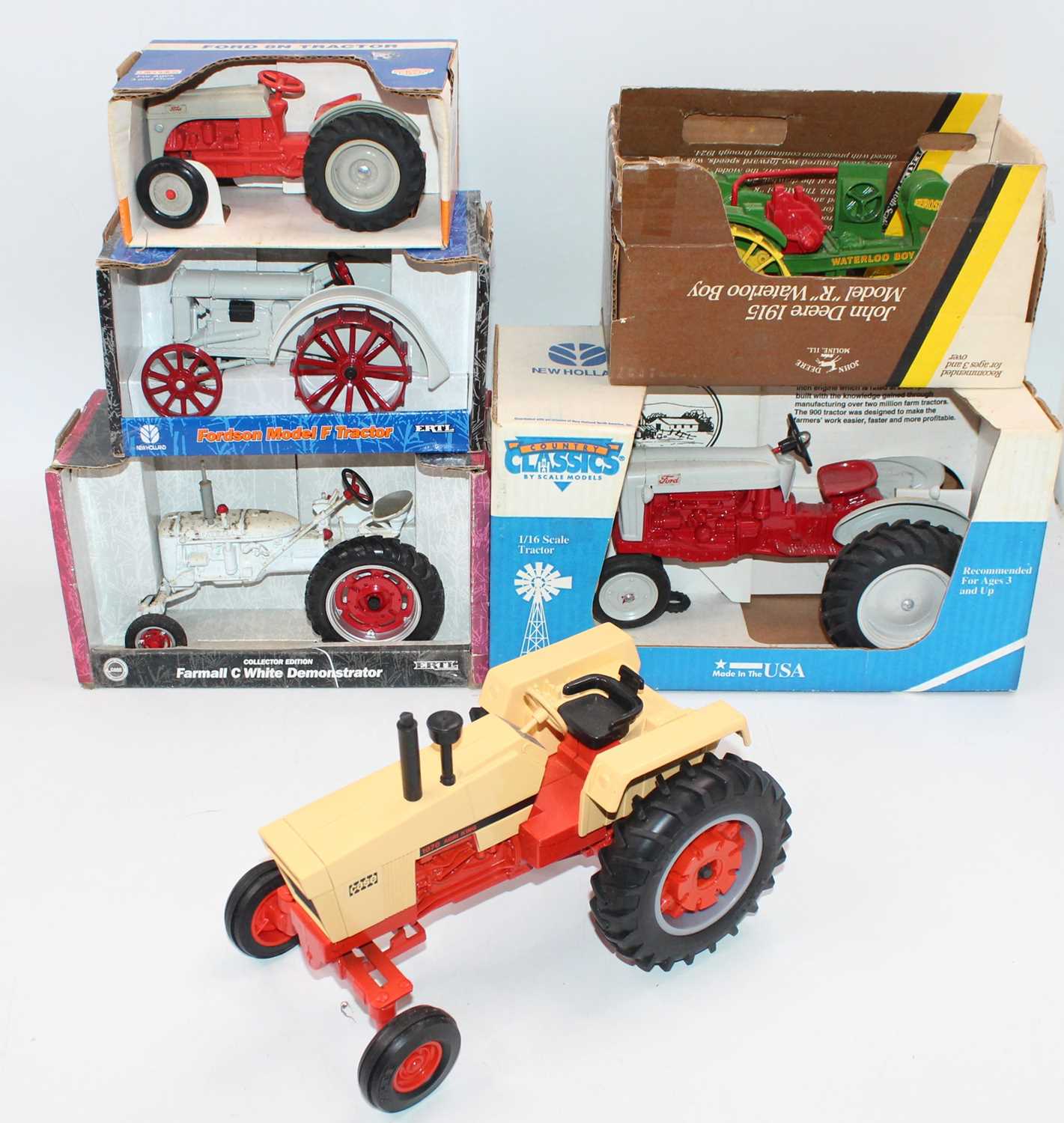 Lot 6 boxed and Loose ERTL and Country Classics...