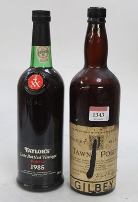 Lot 1343 - Gilbey Finest Old tawny port NV, one bottle;...