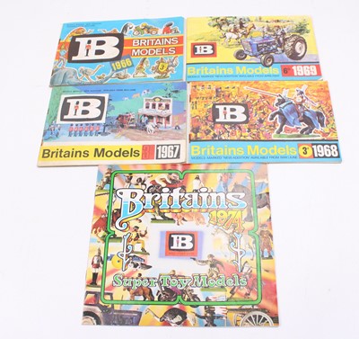 Lot 1579 - 5 early Britains model toys catalogues from...