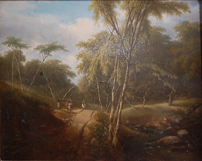 Lot 2523 - Early 19th century school - Woodland scene...