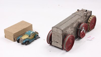 Lot 1490 - Louis Marx Tinplate and Clockwork six wheel...