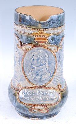 Lot 163 - A Royal Doulton stoneware Nelson commemorative...