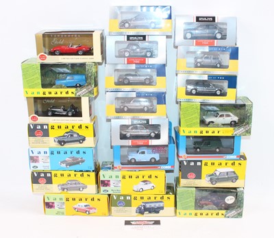 Lot 803 - 22 various boxed Vanguards 1/43rd scale...