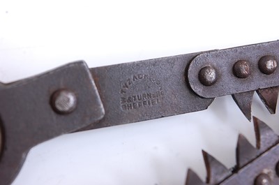 Lot 21 - A WW II trench saw, with War Department mark...